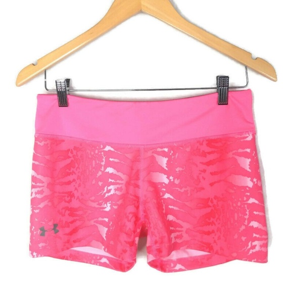 pink under armour compression shorts